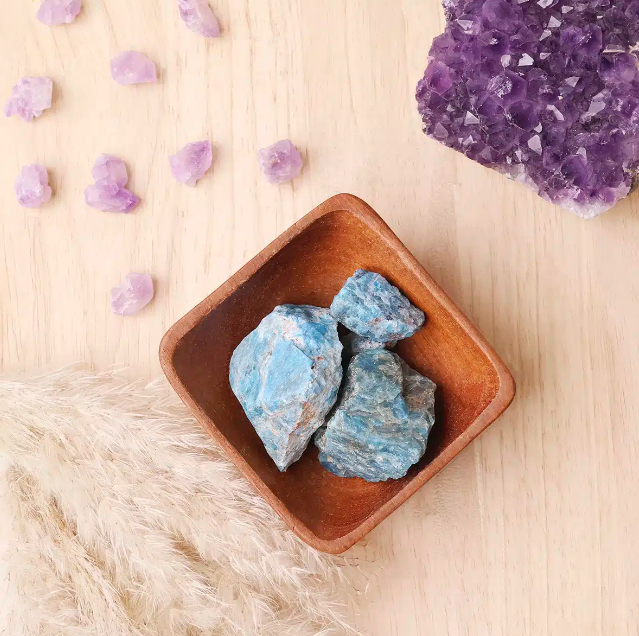Blue Apatite Raw Stone