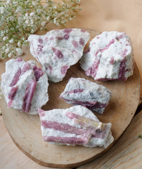 Pink Tourmaline Raw Stone