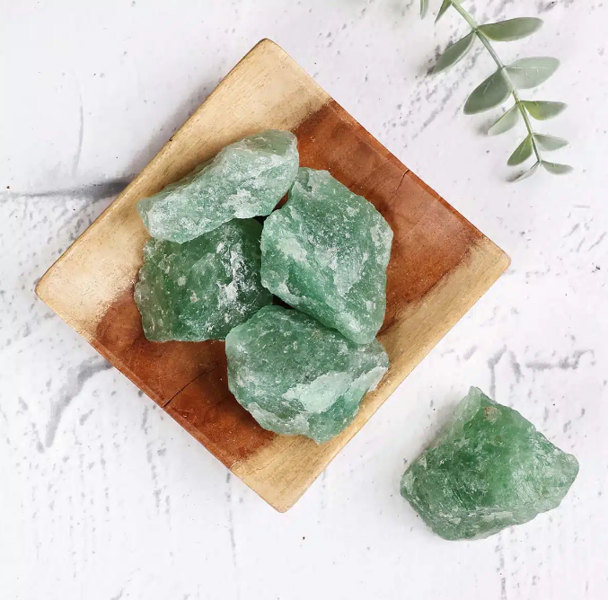 Green Strawberry Quartz Raw Stone