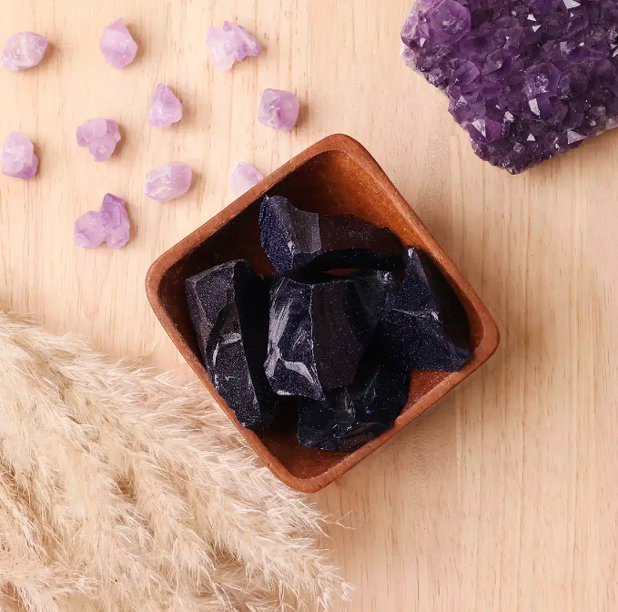 Blue Gold Stone Raw