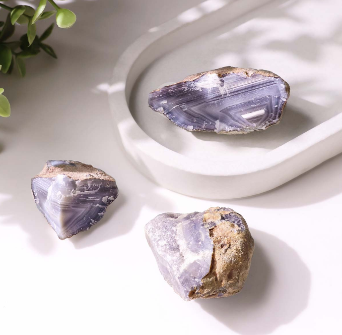 Blue Chalcedony Raw Stone