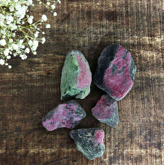 Premium Ruby Zoisite Raw Stone
