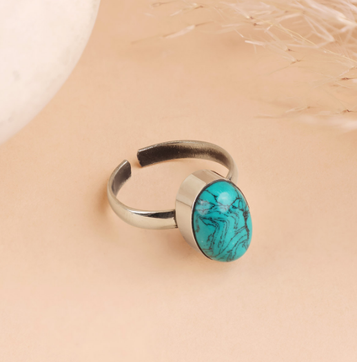 Firoza Oval Ring