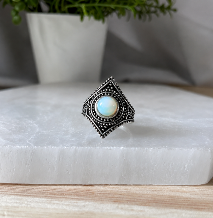 Opalite Design Ring (Man Made)