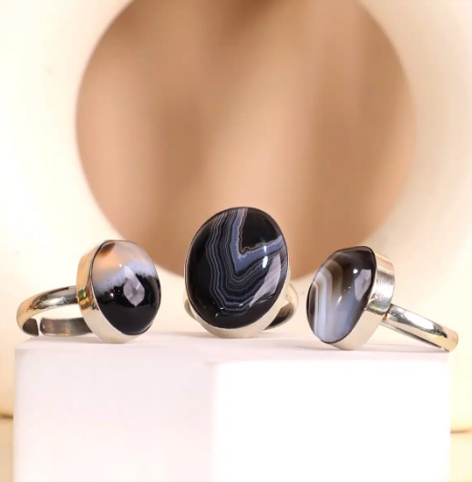 Black Sulemani Stone Ring